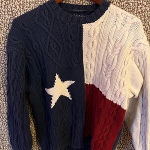 Tommy Hilfiger Men's Colorblock Sweater - Navy, White, Red